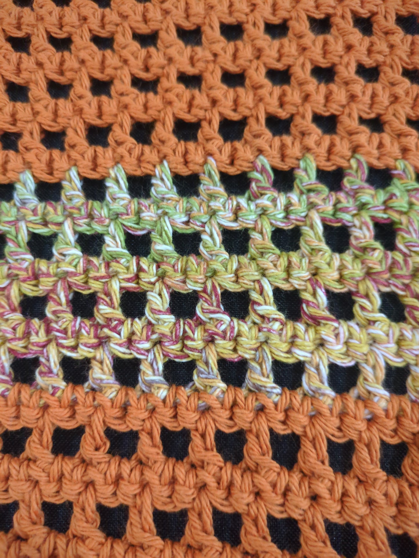 Rust & Browns Crocheted Dish Cloth