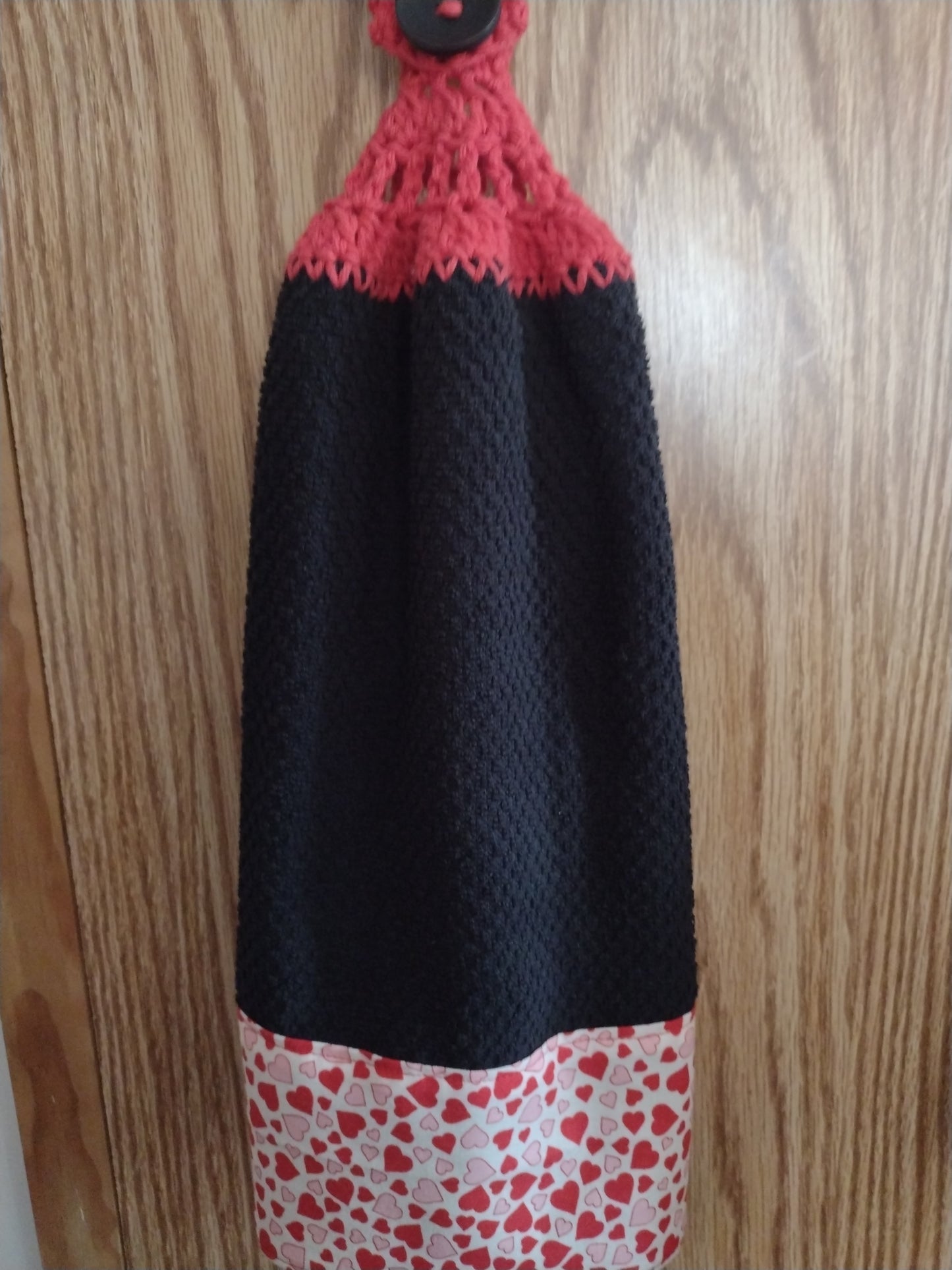 Hearts Double Hanging Kitchen Towels