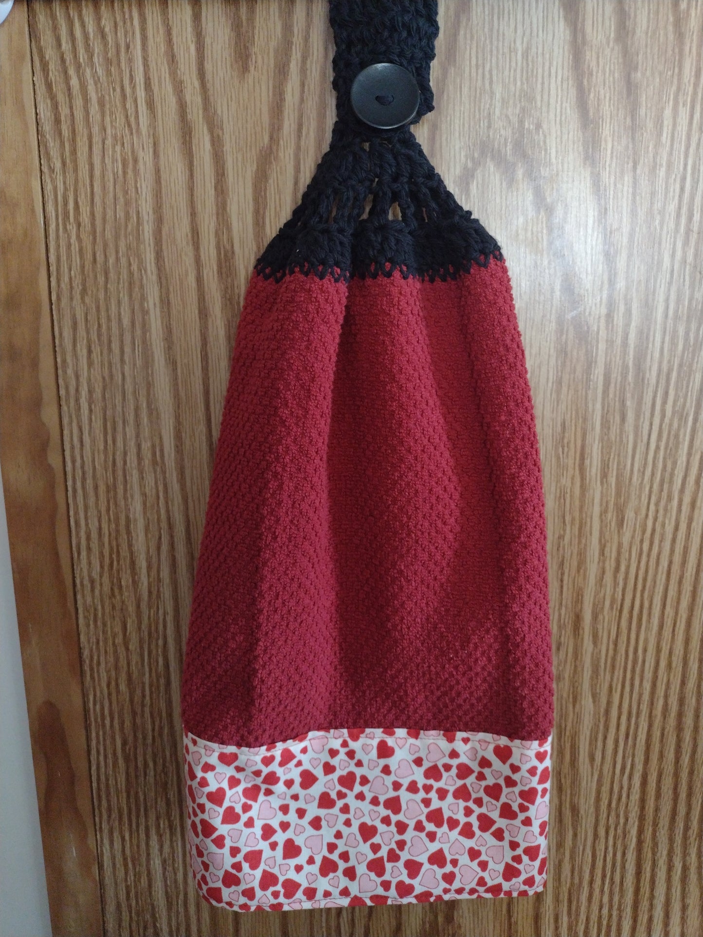 Hearts Double Hanging Kitchen Towels