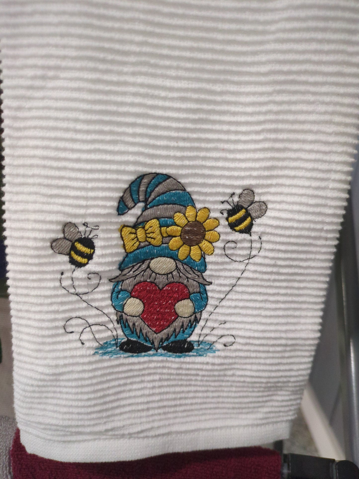 Bee Gnome Kitchen Towel